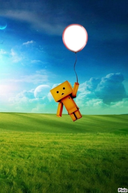 Danbo Ballon Фотомонтаж