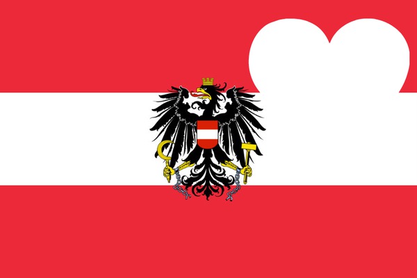 Austria flag Valokuvamontaasi