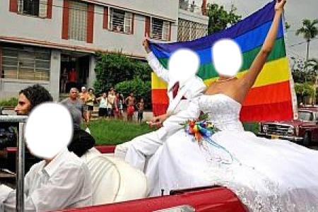 cuba mariage gay Montaje fotografico