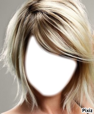 meche blonde Photomontage