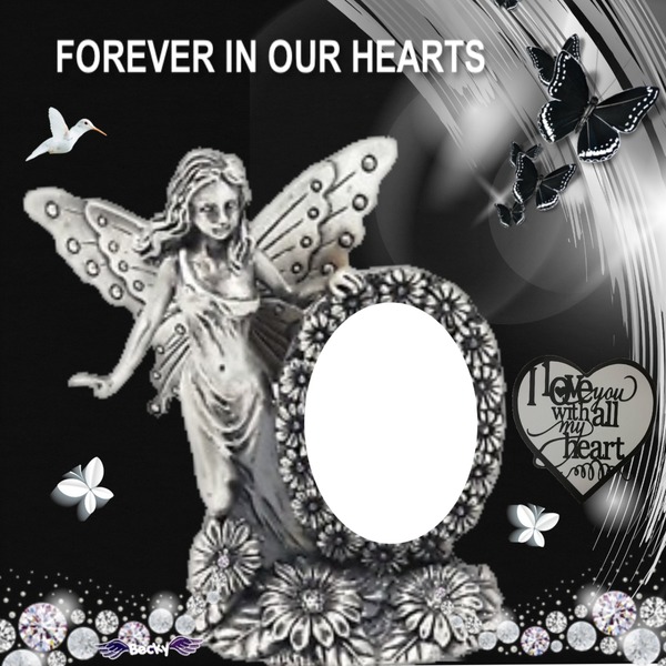 foreverever in our hearts Photo frame effect