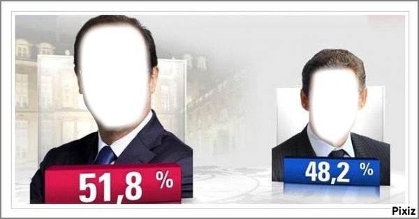 Résultat 2ème tour elections présidentielles Fotomontāža