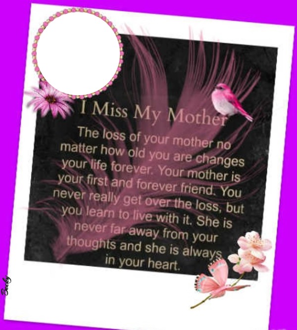 MISS MY MOTHER Montage photo