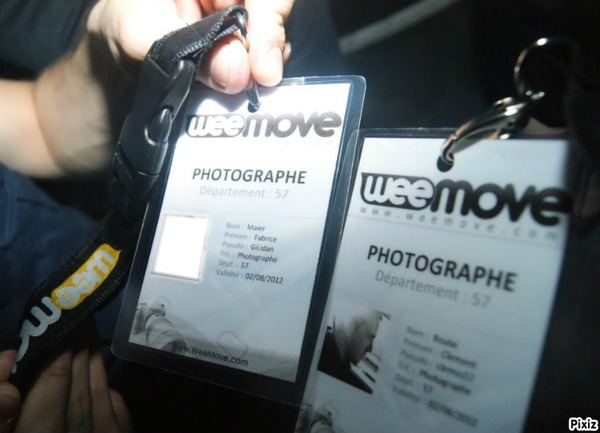 carte weemove "photographe staff" Montaje fotografico