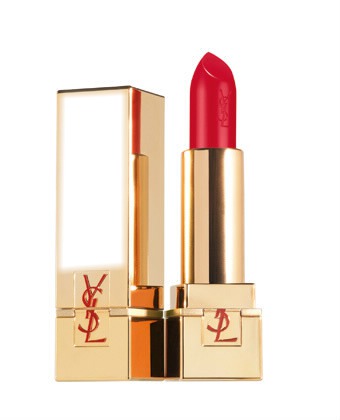 Yves Saint Laurent Rouge Pur Couture Golden Lustre Ruj Rouge Helios Fotomontāža