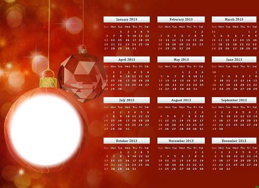 CALENDRIER 2013 Photo frame effect