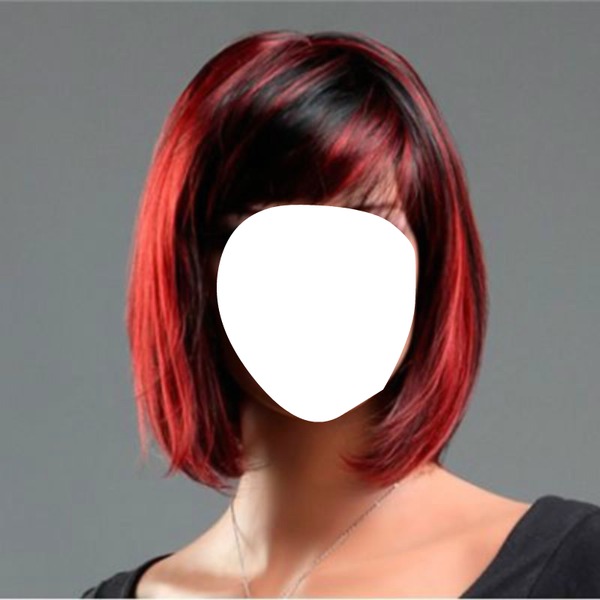 Femme Cheveux rouge Фотомонтаж