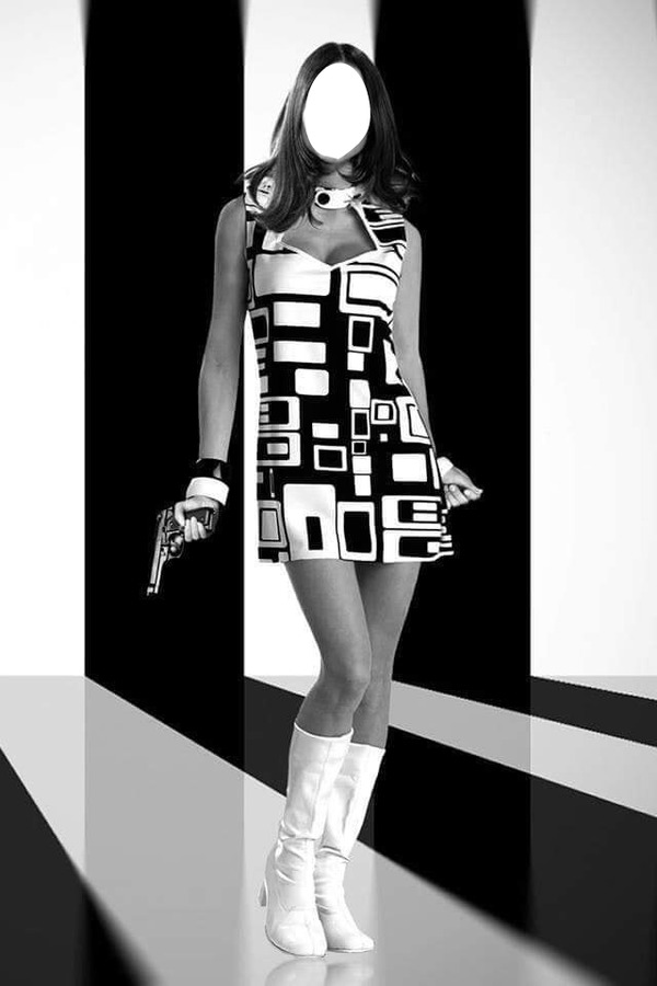 femme des années 60 Photo frame effect