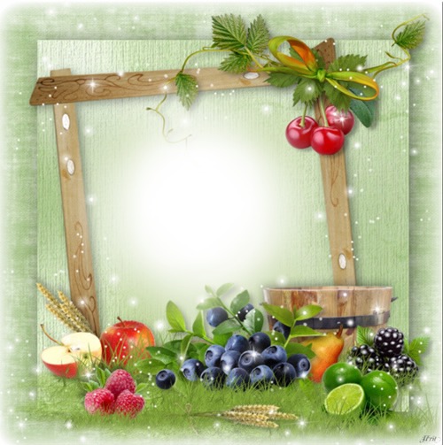 Cc cuadro de frutas Photo frame effect