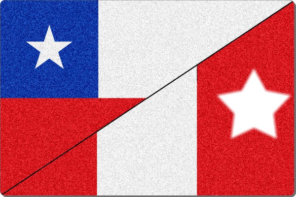 Perú Y Chile Hermanos Fotomontage