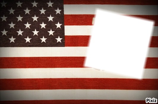 drapeau US Fotomontage