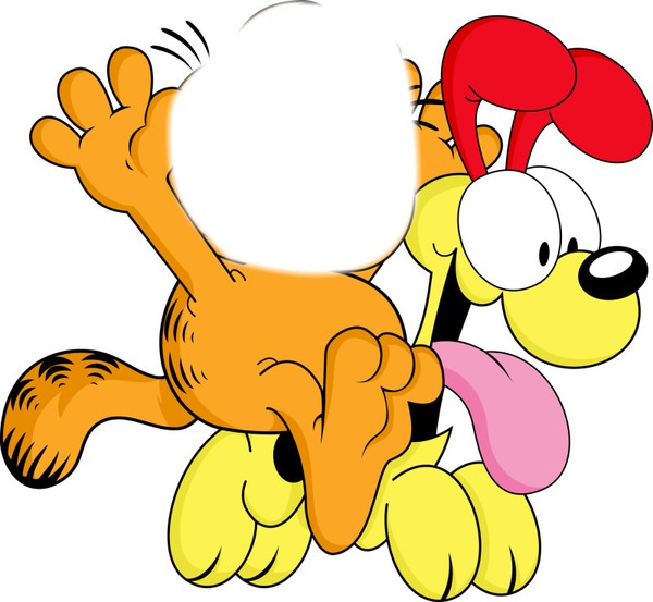 Garfield et Odie Fotomontaža