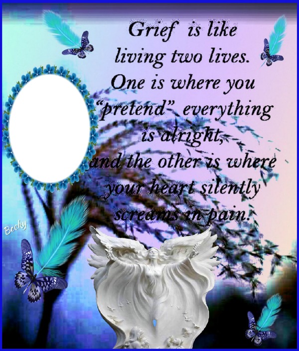 GRIEF IS LIKE Photo frame effect