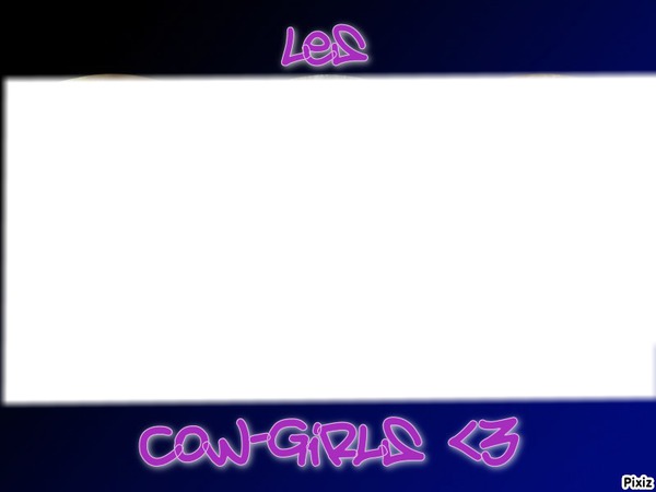 Les Cow-Girls ♥ Photo frame effect
