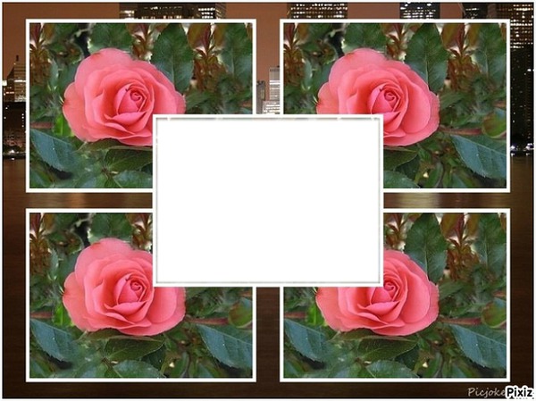 Cadre de roses Fotomontāža