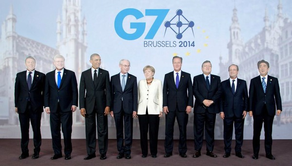 G7 lascar Fotomontaža