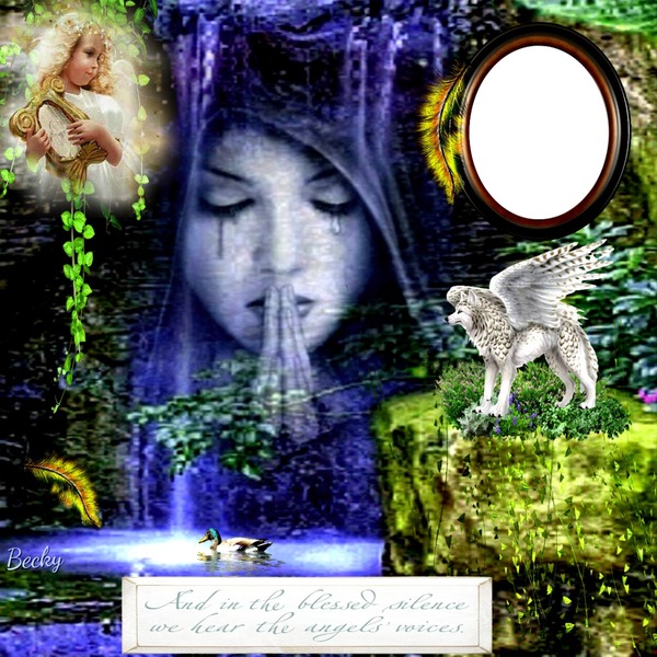 an in the blessed silence Photomontage