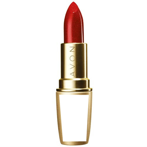 Avon Ultra Color Rich 24k Gold Lipstick Fotomontáž