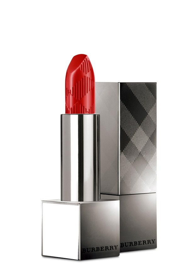 Burberry Red Lipstick Photomontage
