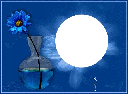 Vase avec une fleur Montaje fotografico