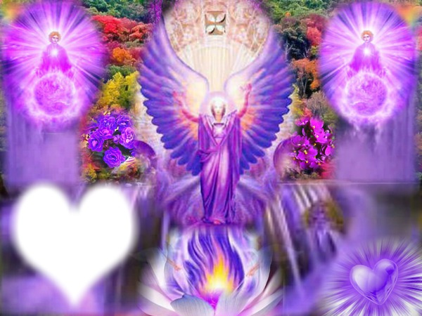 arcangel zadkiel sabado(violet) Montaje fotografico