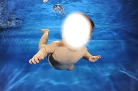 Bébé nageur Photo frame effect
