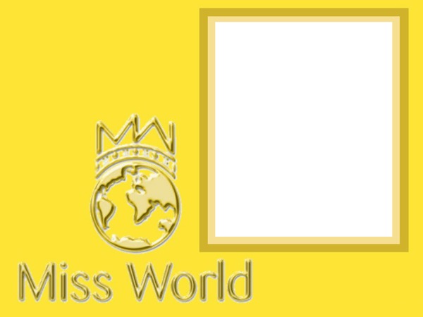 Miss World Photo frame effect