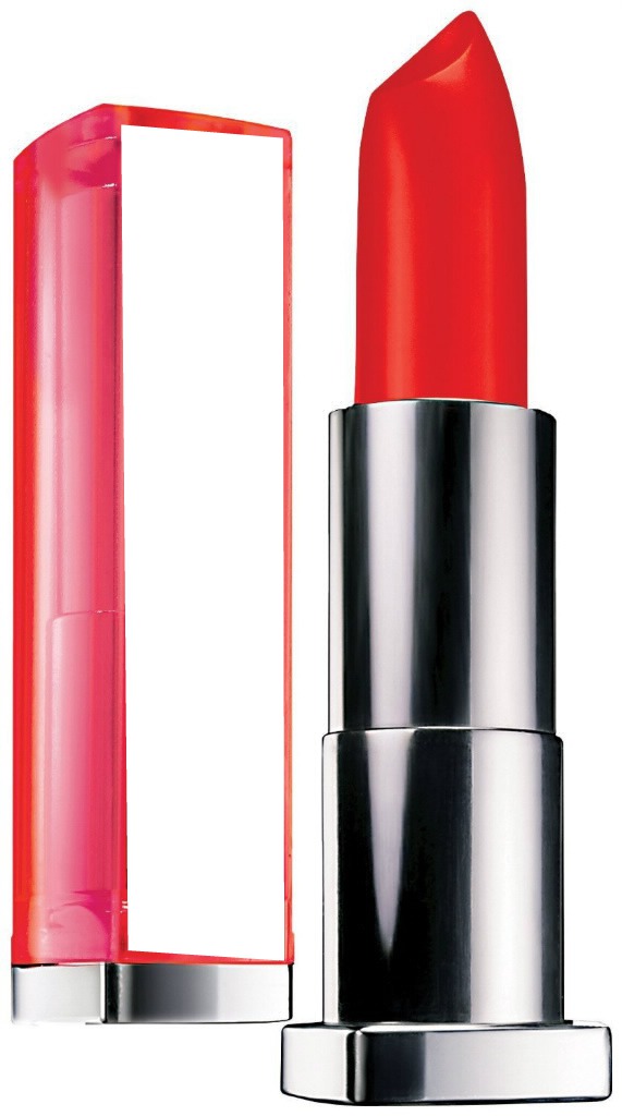 Maybelline New York Color Sensational Vivids Lipstick Neon Red Fotomontage
