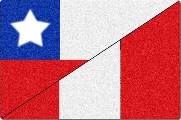 Perú Y Chile Hermanos Fotomontagem