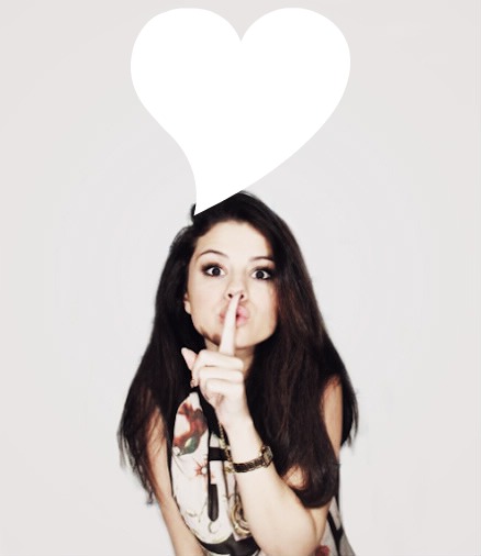 Coeur avec Selena Gomez Фотомонтажа