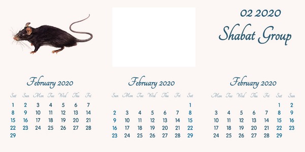 February 2020 // English // 2020 to 2055 Calendar // 2020.02.15 Montaje fotografico