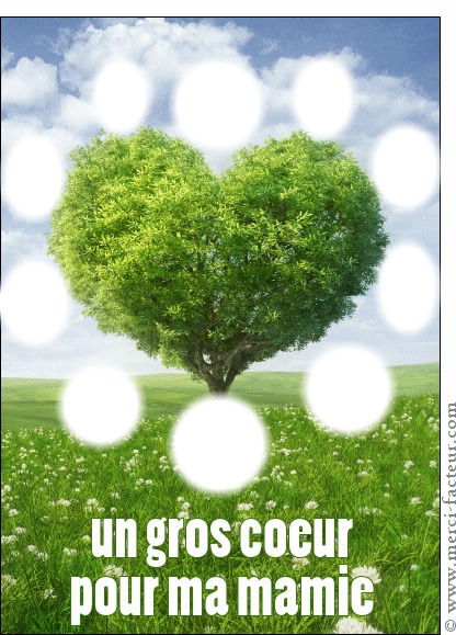 arbre-coeur Fotomontaż