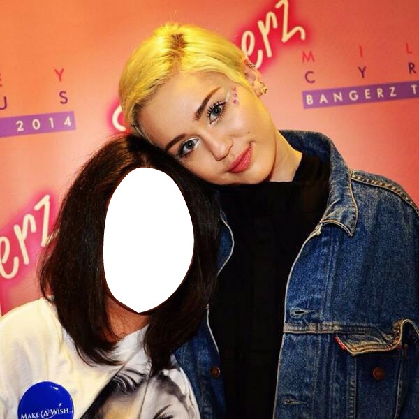 miley and 1 fan Montage photo