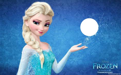 Elsa-Frozen Fotomontáž