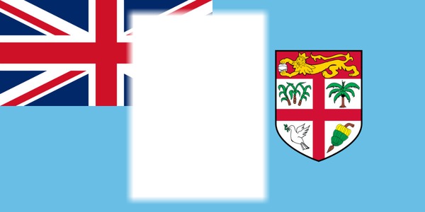 Fiji flag Valokuvamontaasi
