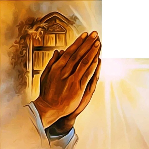praying hands Fotomontage