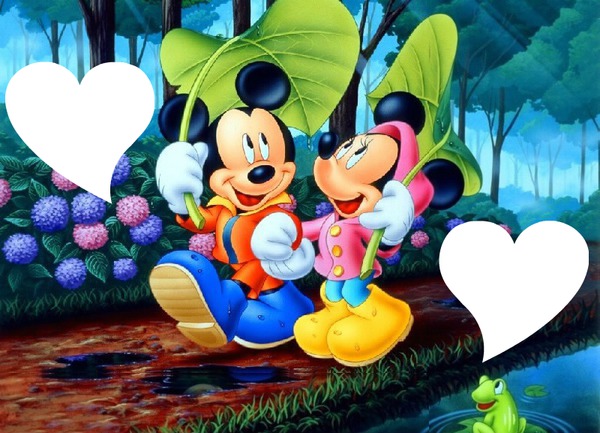 Mickey et minnie Fotomontaža