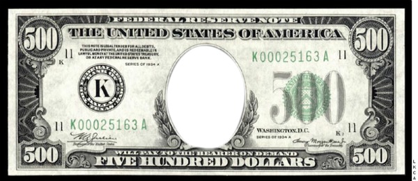 dollars Fotomontage