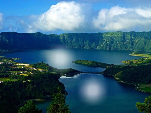 Lagoa 7 Cidades, Açores フォトモンタージュ
