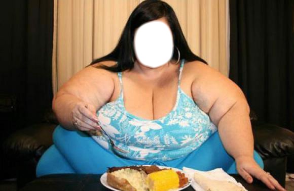 femme obese Fotomontasje