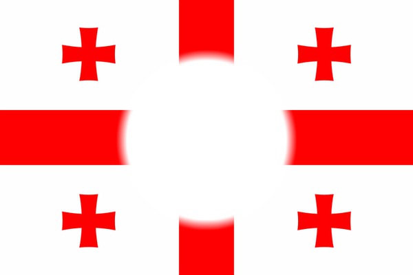 Georgia flag Photomontage
