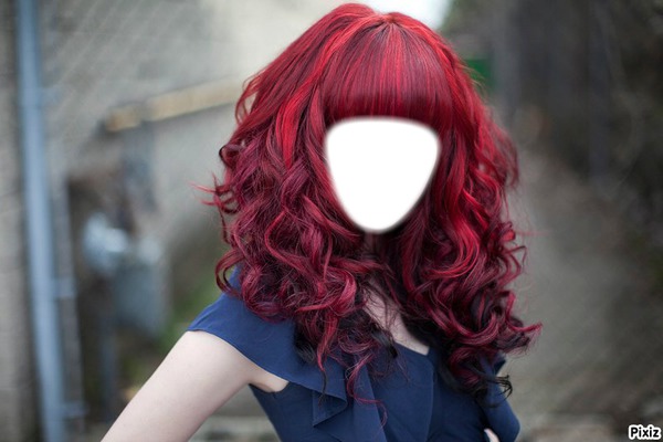 Red hairs Montage photo