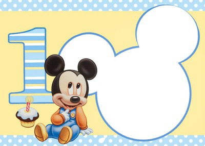 mickey mouese baby Photo frame effect