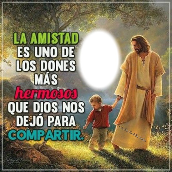 Cc Jesús de amistad Fotomontáž