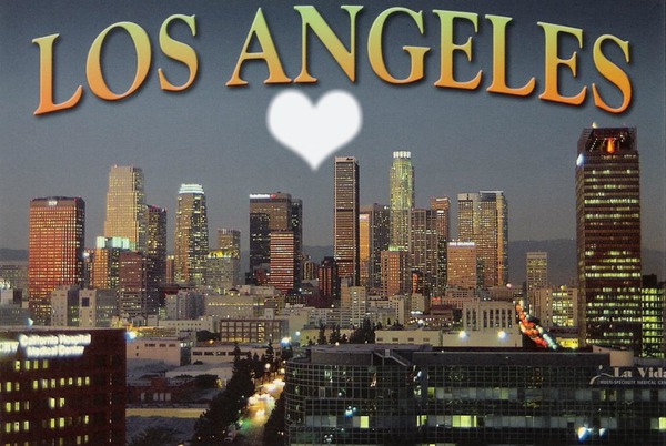 los angeles Photo frame effect