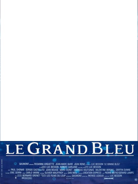 LE GRAND BLEU フォトモンタージュ