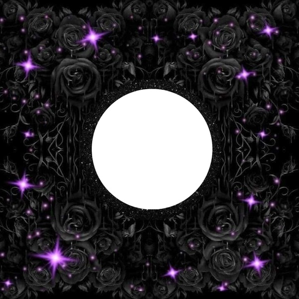 purple and black glitters Photo frame effect