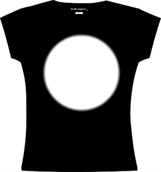 camisa negra Fotomontaža