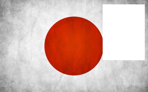 Bandera de Japon Fotomontažas