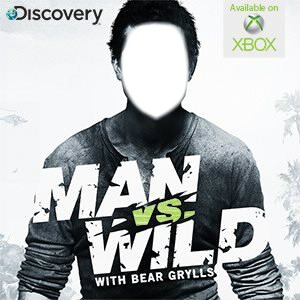 man vs wild Fotomontage